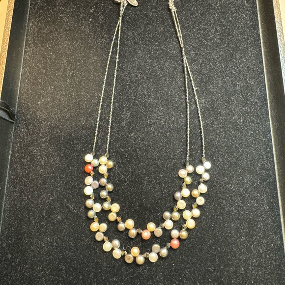 Lia Sophia “Tahitian” pearl double strand necklace multicolor beads. 16”-19” - Picture 4 of 7